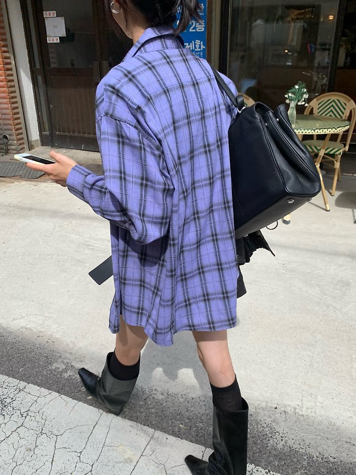 Birdie Check Shirt by Lofn for Women - view 6