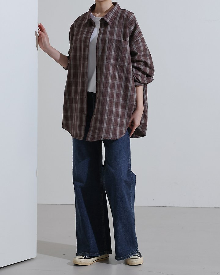 Porter Check Shirt by Lovely for Women - view 5
