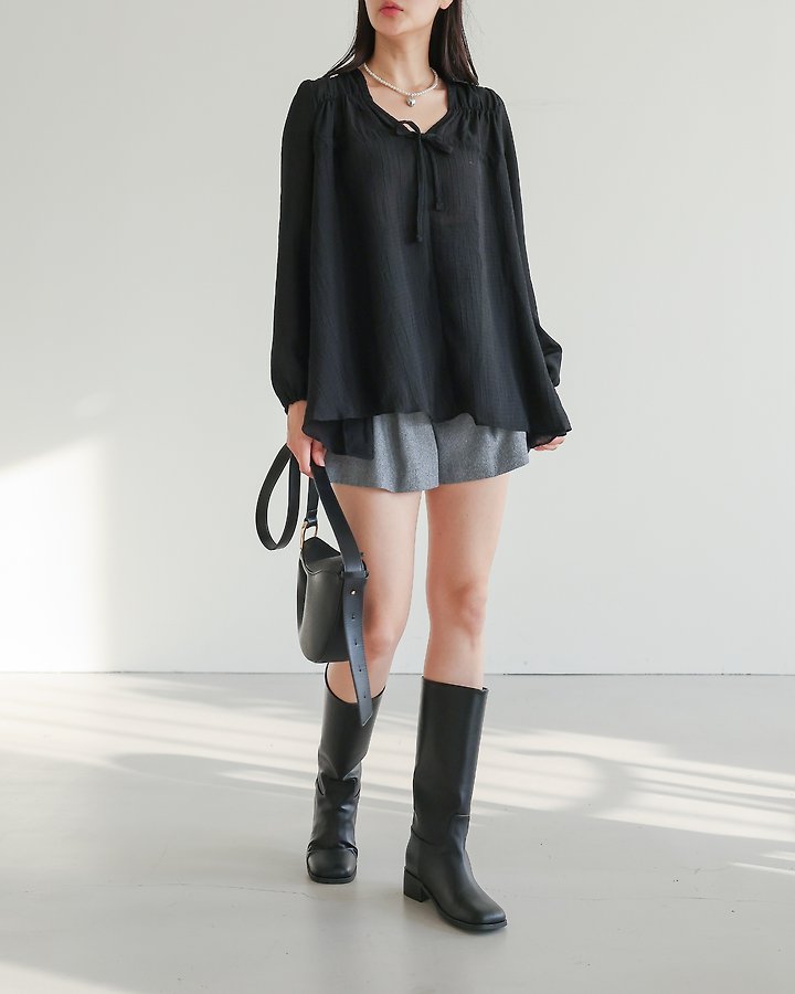 Herb Ribbon Blouse by Lovely for Women - view 1