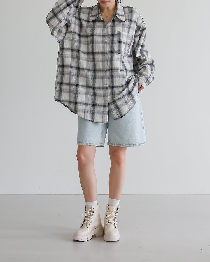 Martin Check Shirt by Lovely for Women - view 1