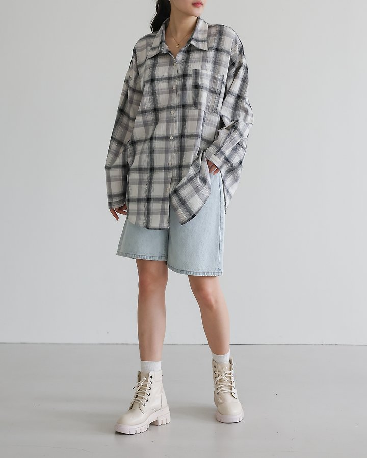 Martin Check Shirt by Lovely for Women - view 3