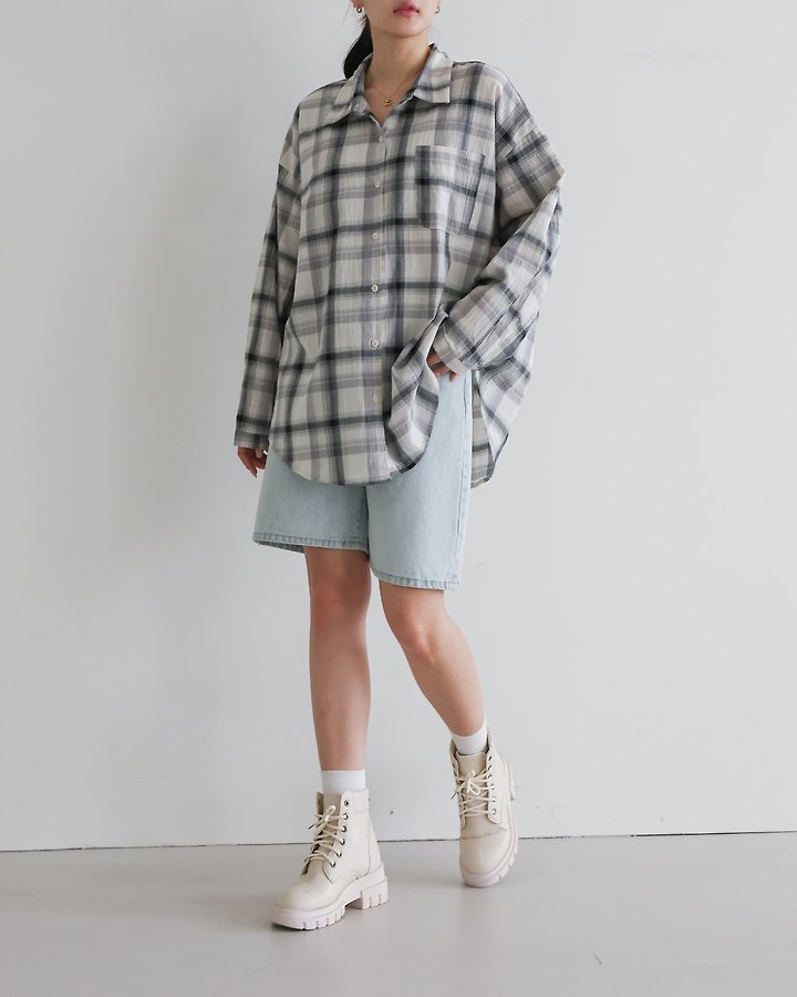 Martin Check Shirt by Lovely for Women - view 7
