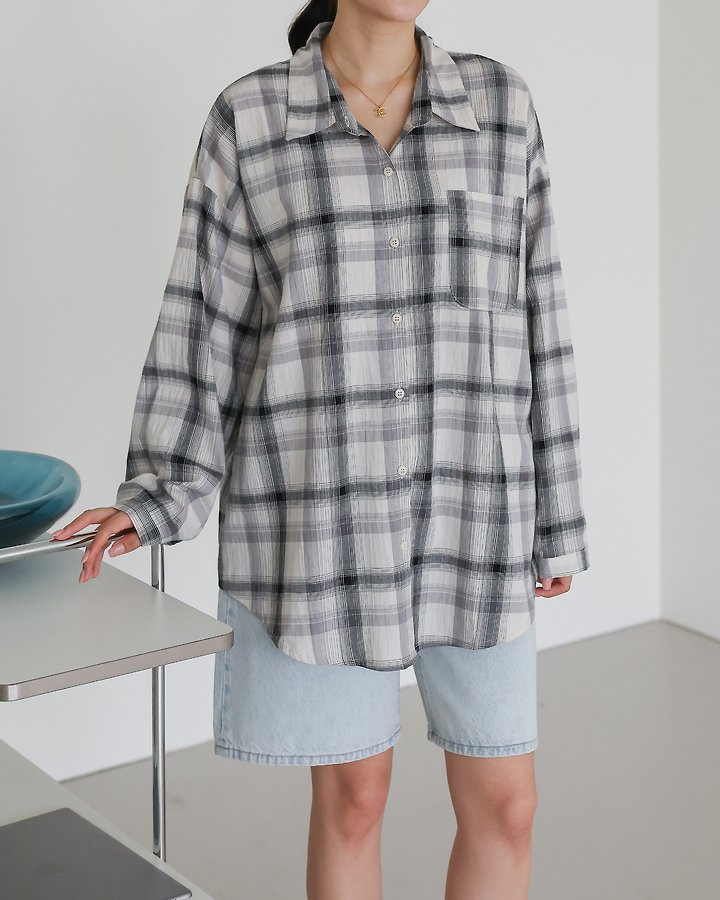 Martin Check Shirt by Lovely for Women - view 9