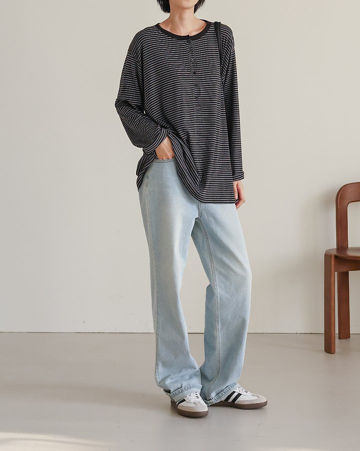 Mochi Placket Tee by Lovely for Women - view 1