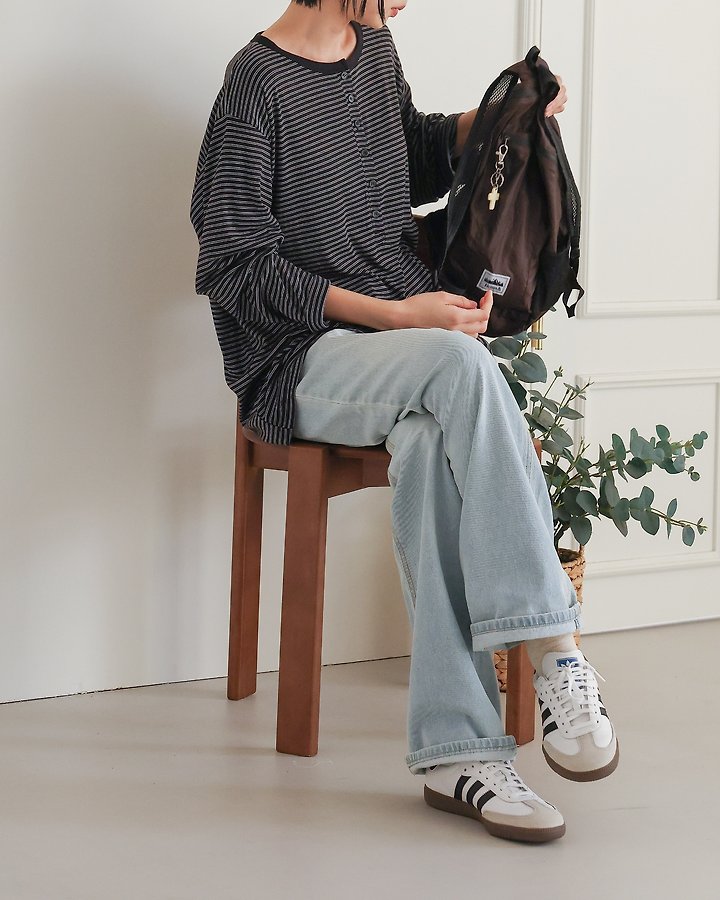 Mochi Placket Tee by Lovely for Women - view 5