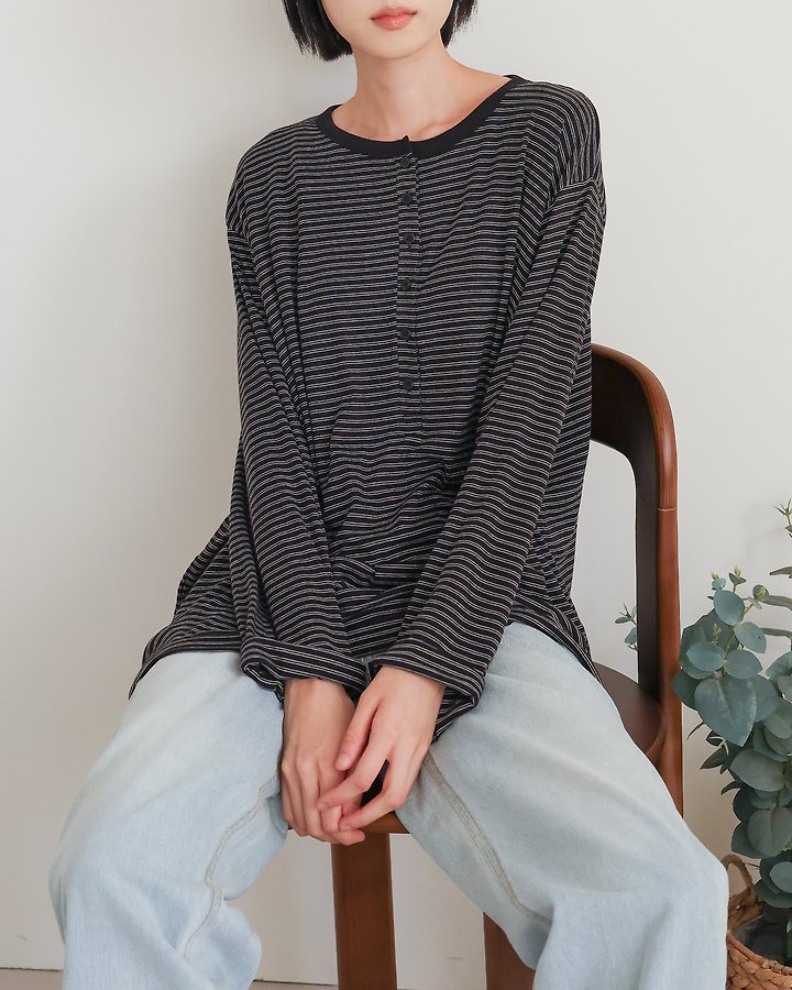 Mochi Placket Tee by Lovely for Women - view 6
