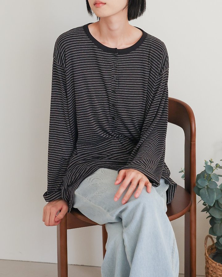 Mochi Placket Tee by Lovely for Women - view 7