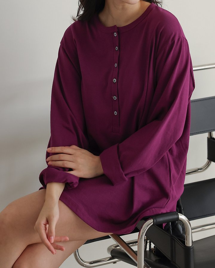 Sleek Placket Tee by Lovely for Women - view 6