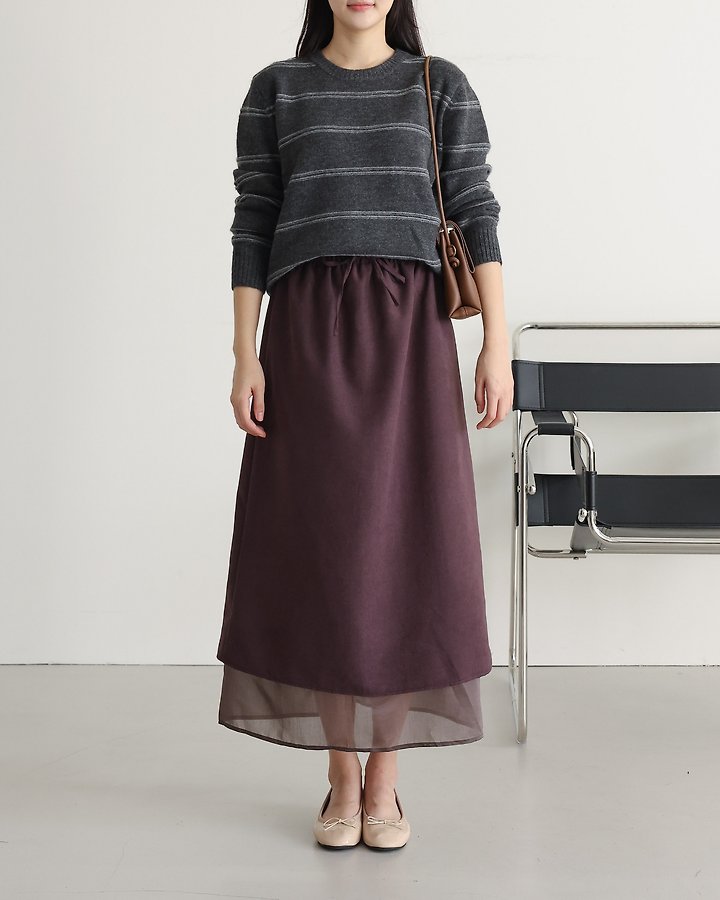 Two Tone Skirt by Lovely for Women - view 1