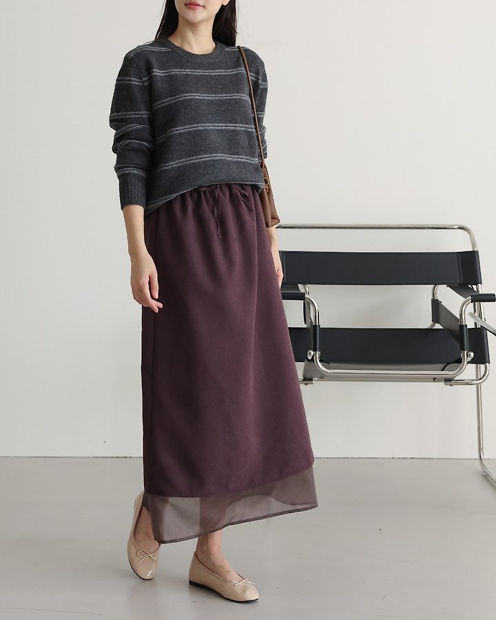 Two Tone Skirt by Lovely for Women - view 3