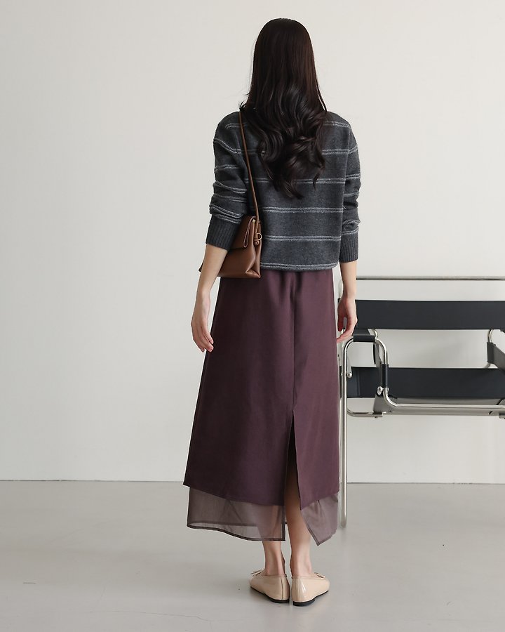Two Tone Skirt by Lovely for Women - view 5