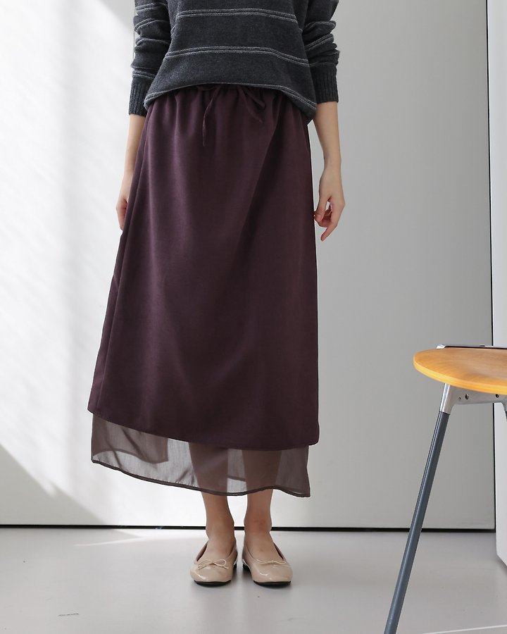 Two Tone Skirt by Lovely for Women - view 10