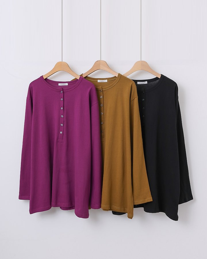 Sleek Placket Tee by Lovely for Women - view 12