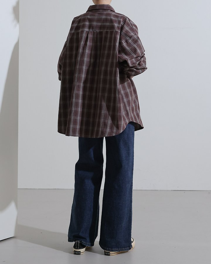 Porter Check Shirt by Lovely for Women - view 4