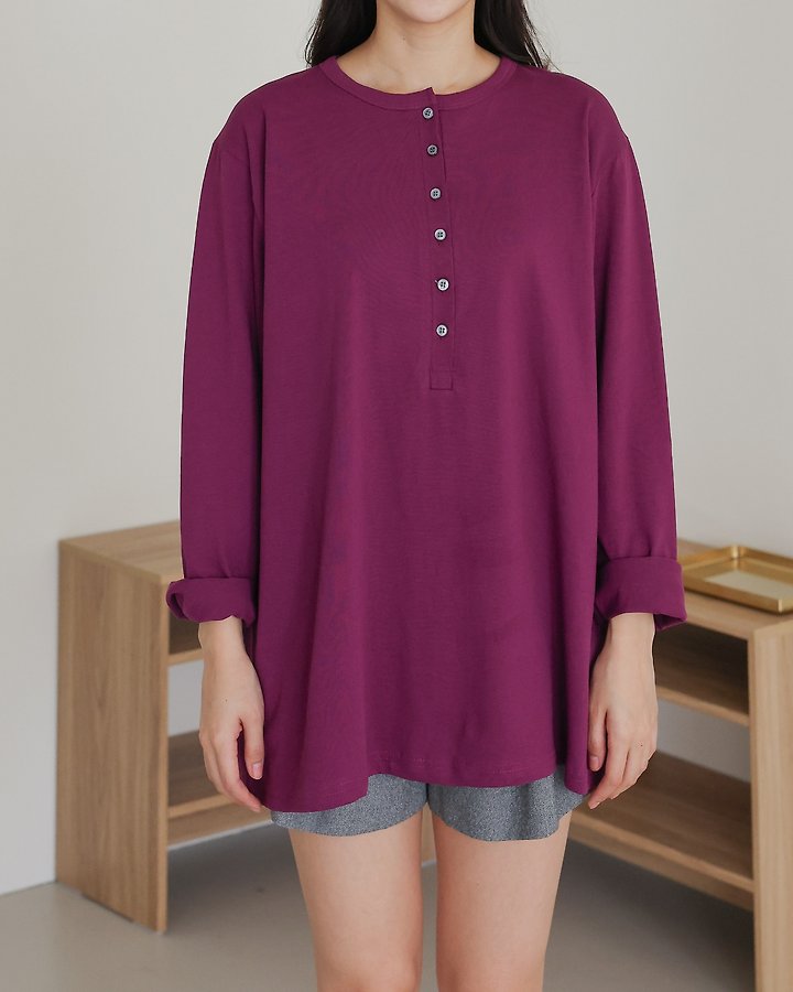 Sleek Placket Tee by Lovely for Women - view 8
