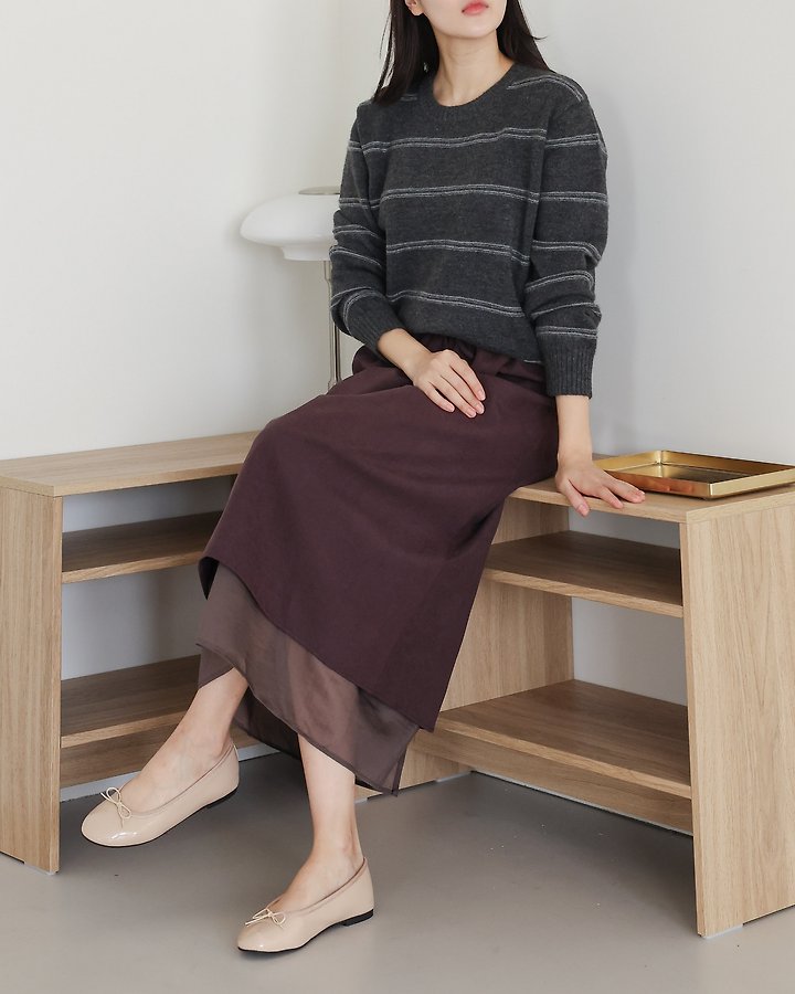 Two Tone Skirt by Lovely for Women - view 7