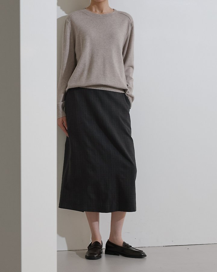 Glen Check Skirt by Lovely for Women - view 7