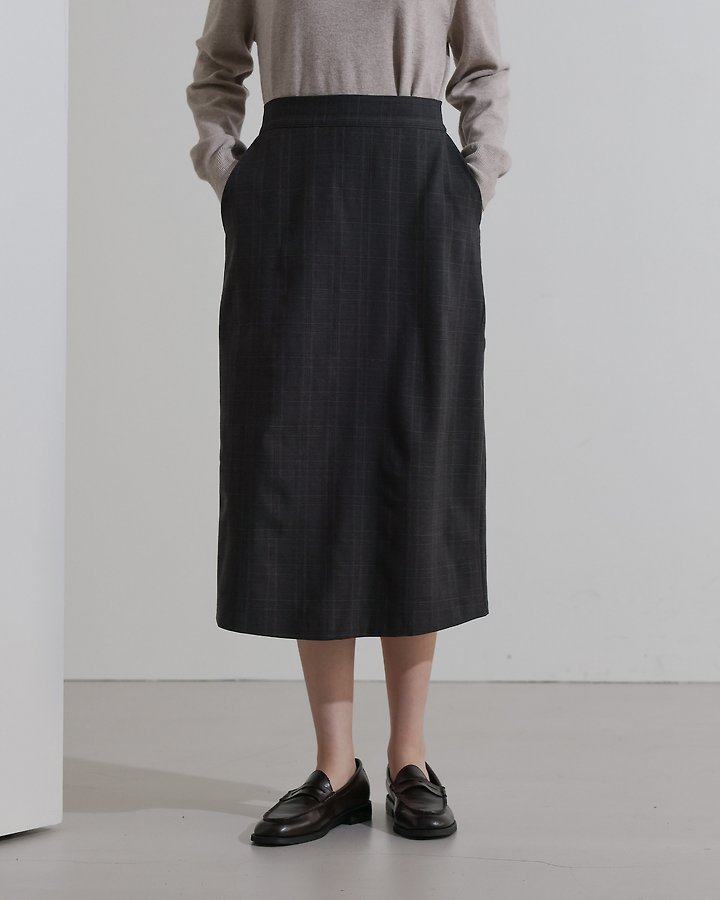 Glen Check Skirt by Lovely for Women - view 9
