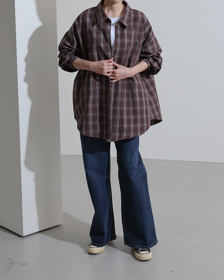 Porter Check Shirt by Lovely for Women - view 8