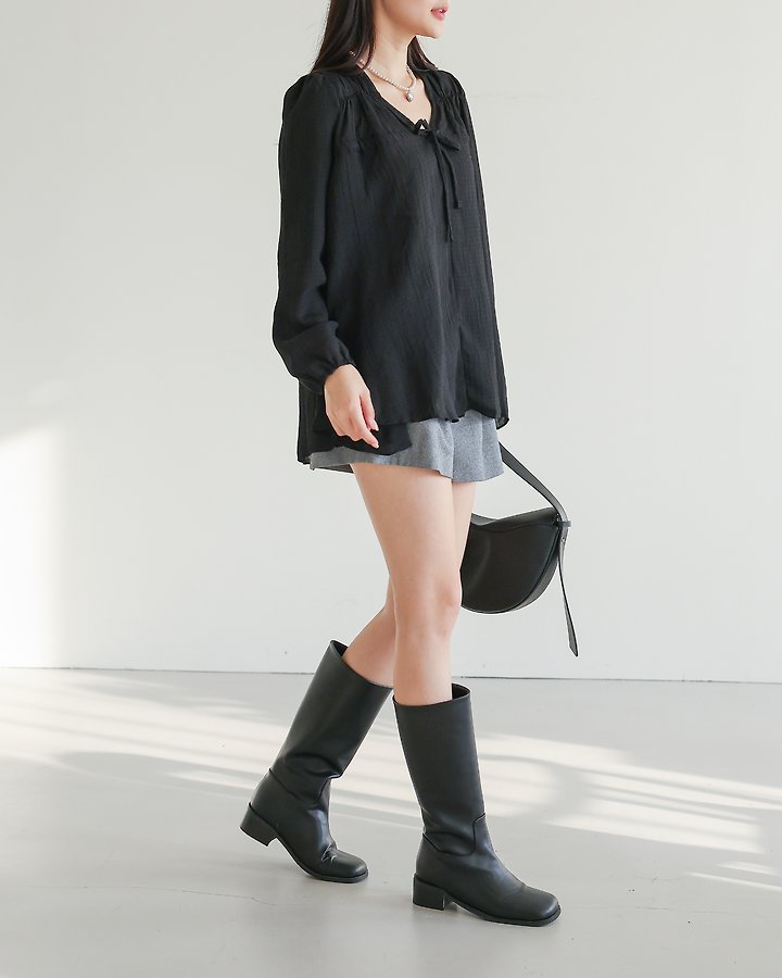 Herb Ribbon Blouse by Lovely for Women - view 2