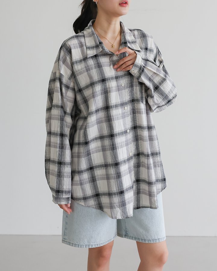 Martin Check Shirt by Lovely for Women - view 4