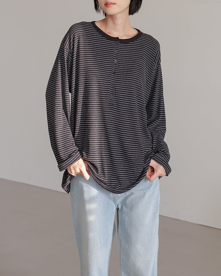 Mochi Placket Tee by Lovely for Women - view 8