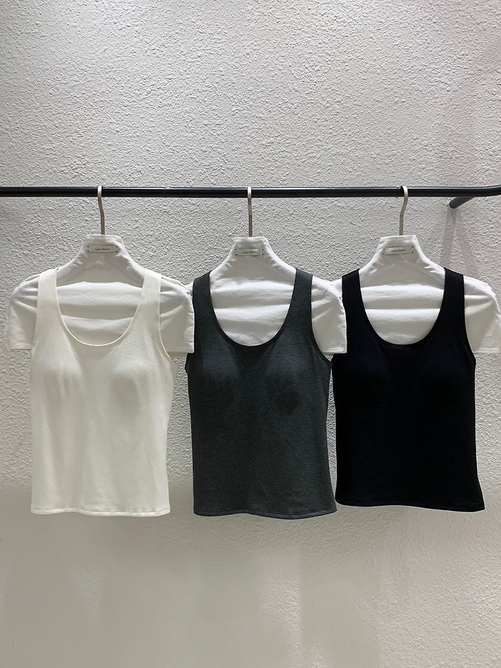 U-Neck Padded Camisole by Lucy Salon for Women - view 3