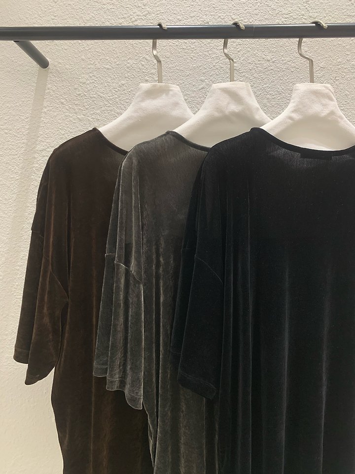 Velvet V-Neck Tee by Lucy Salon for Women - view 12