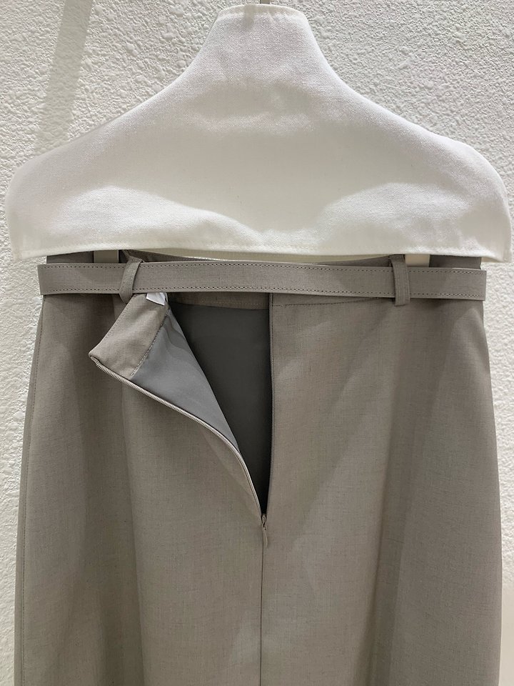 Crease Line Skirt (Belt Set) by Lucy Salon for Women - view 10