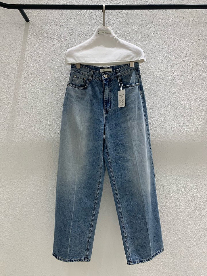 Crease Line Denim Pants by Lucy Salon for Women - view 10