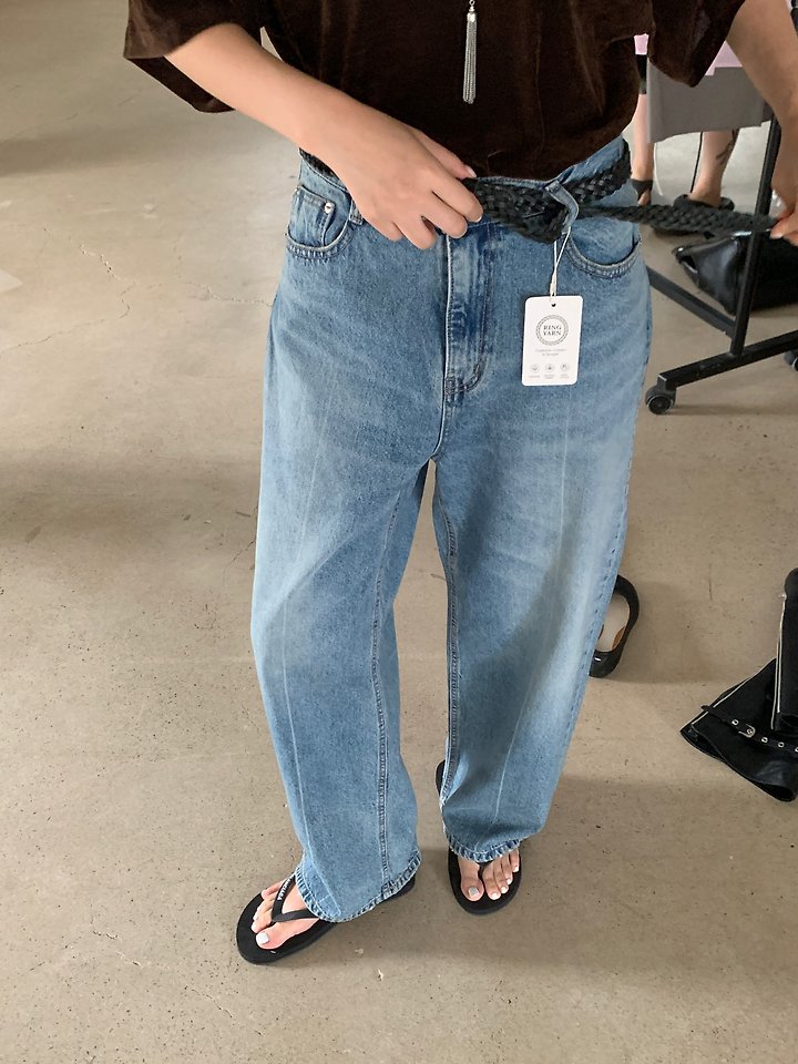 Crease Line Denim Pants by Lucy Salon for Women - view 6