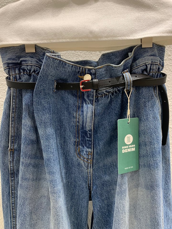 Elle Denim Pants (Belt Set) by Lucy Salon for Women - view 10