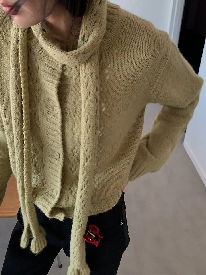 Daisy Cardigan (Scarf Set) by Lucy Salon for Women - view 1