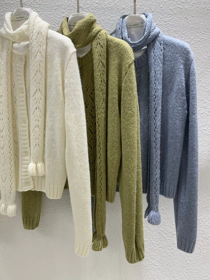 Daisy Cardigan (Scarf Set) by Lucy Salon for Women - view 11