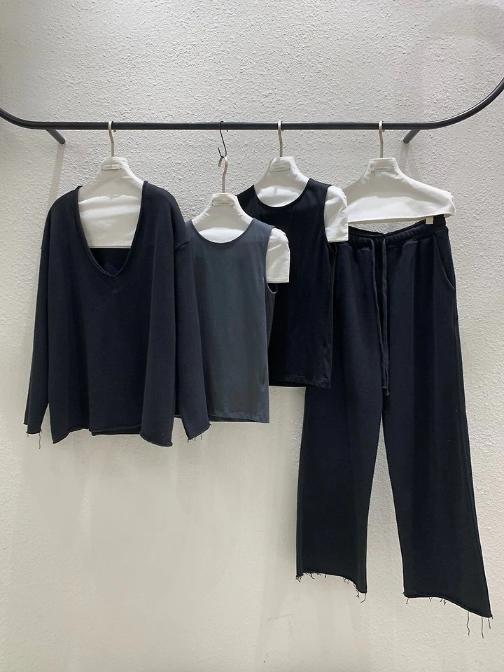 Rough V-Neck Sweatshirt by Lucy Salon for Women - view 9