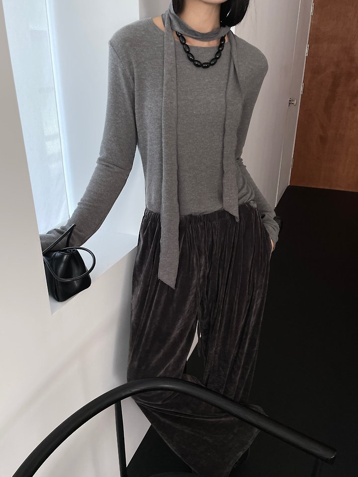 Raye Scarf Tee (Set) by Lucy Salon for Women - view 7
