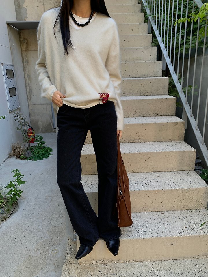 Black Bootcut Pants by Lucy Salon for Women - view 6