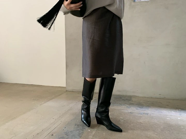 Crease Skirt by Lucy Salon for Women - view 8