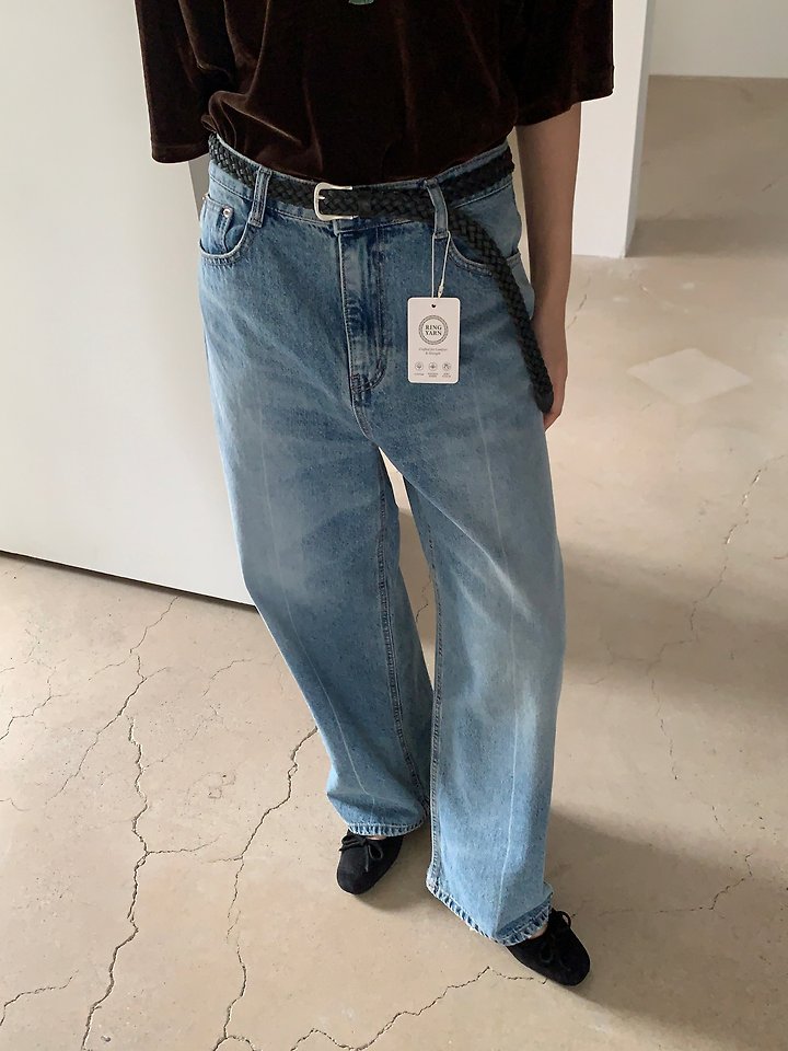 Crease Line Denim Pants by Lucy Salon for Women - view 1