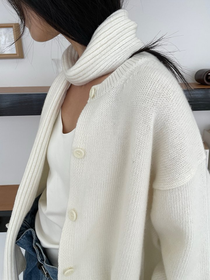 Fleur Cardigan (Scarf Set) by Lucy Salon for Women - view 6