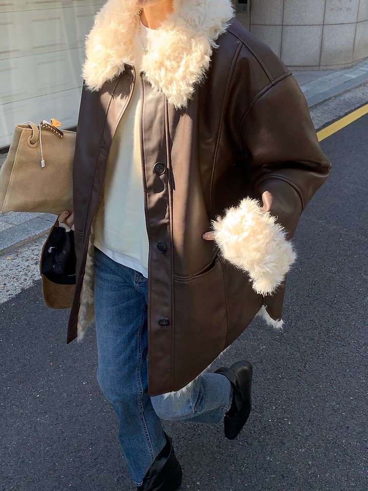 Woody Lamb Shearling Jacket by Lucy Salon for Women - view 2