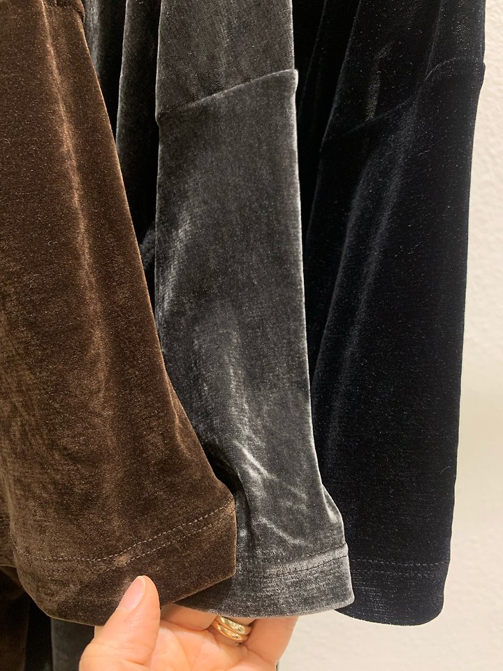 Velvet V-Neck Tee by Lucy Salon for Women - view 10