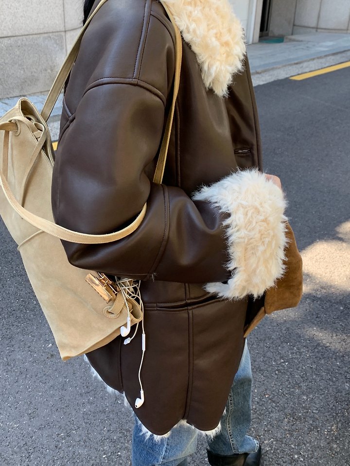 Woody Lamb Shearling Jacket by Lucy Salon for Women - view 3