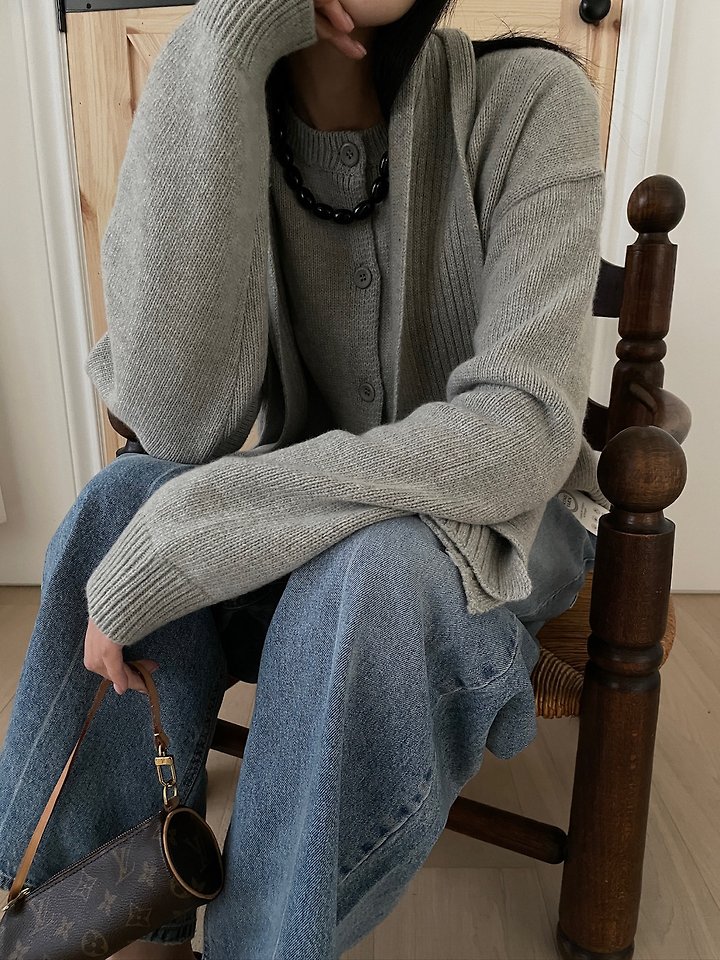 Fleur Cardigan (Scarf Set) by Lucy Salon for Women - view 2