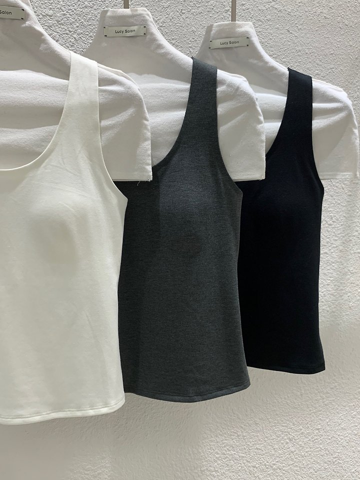 U-Neck Padded Camisole by Lucy Salon for Women - view 4