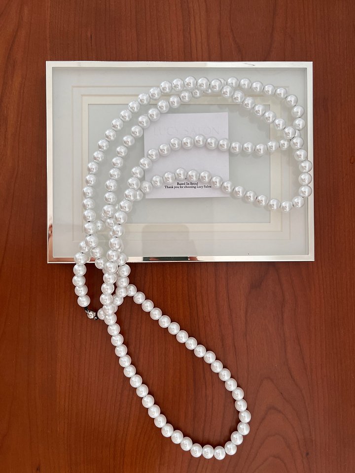 Pearl Layered Necklace by Lucy Salon for Women - view 4