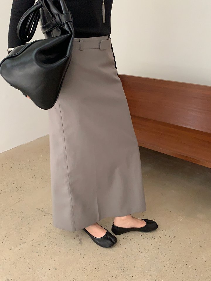 Crease Line Skirt (Belt Set) by Lucy Salon for Women - view 1