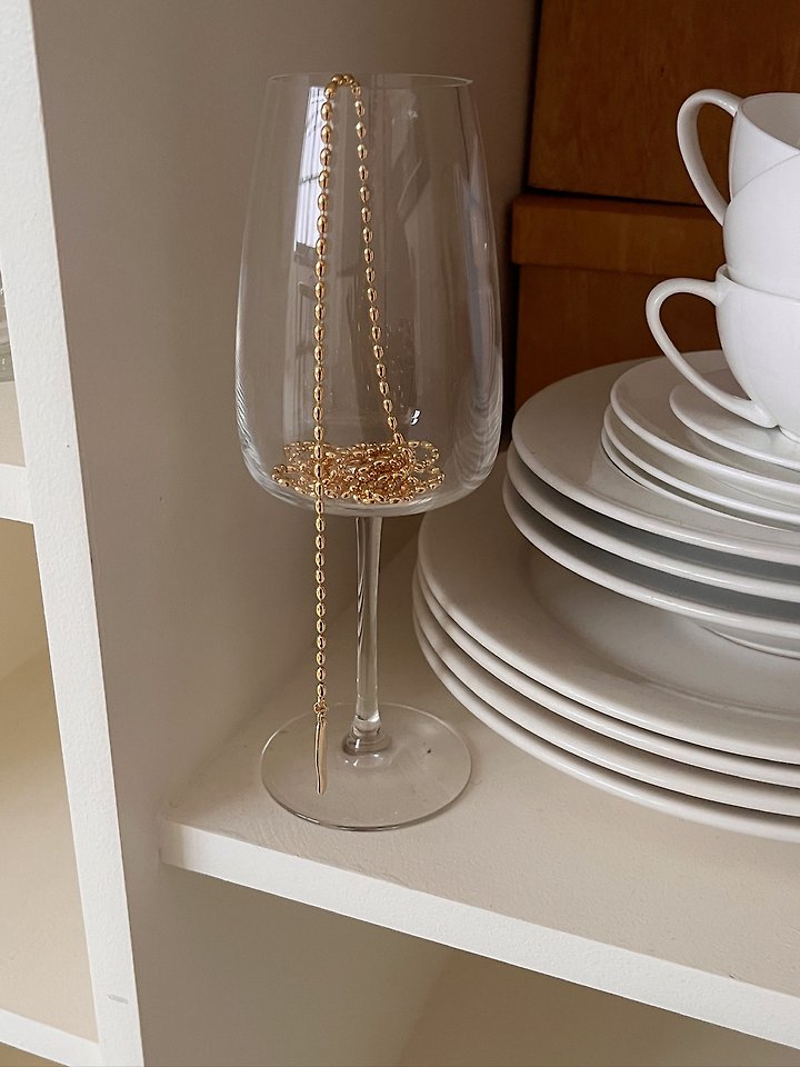 Gold Layered Necklace by Lucy Salon for Women - view 5