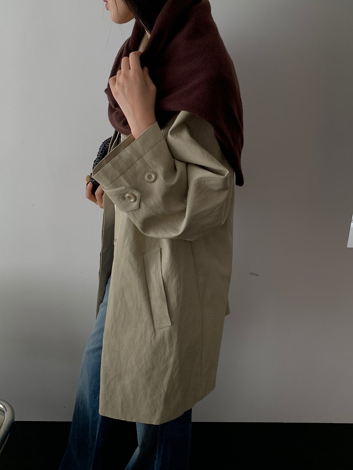 Ted Leather Trench Coat by Lucy Salon for Women - view 7