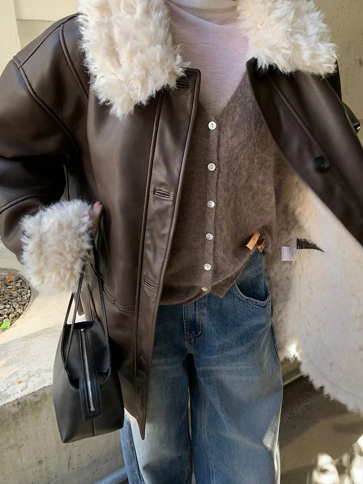Woody Lamb Shearling Jacket by Lucy Salon for Women - view 8